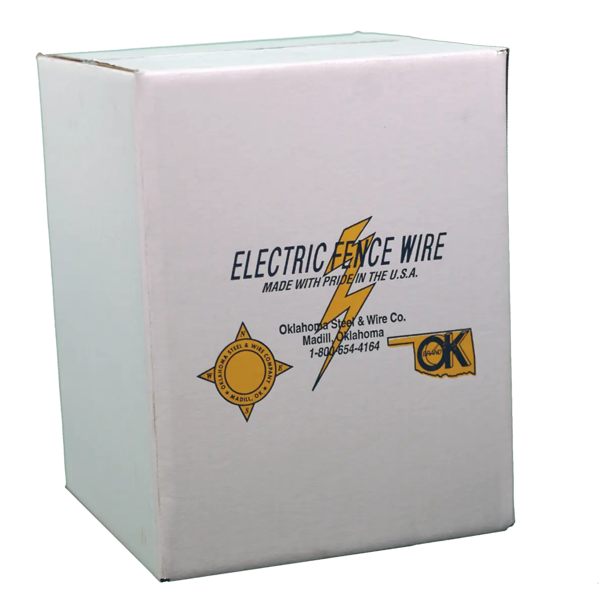 OKBRAND Electric Fence Wire | 266-0 | 14 Gauge | 1/4-Mile | Galvanized Wire For Fencing
