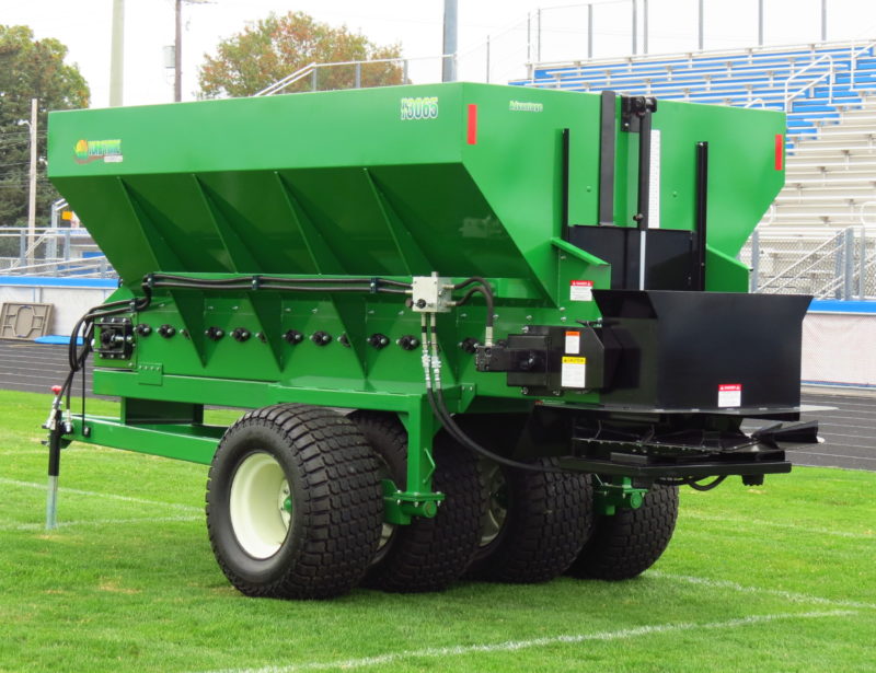 TurfTime Topdresser | Model TT-3000 Series | Hopper Capacity 5 - 6.5yds | 72" Top-31" Bottom Width | For Tractor