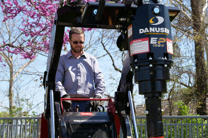 Danuser | Extreme Duty Auger Drive | Model EP 1020 | 180406-Series | 2" Hex Shaft | 30" Max Auger | 10–20 GPM Hydraulic Flow | Machine Size 3–10 ton | For Excavator