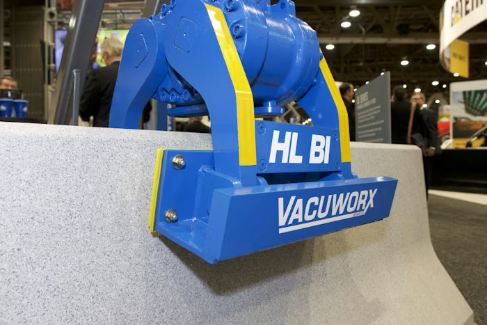 Vacuworx Hydraulic Barrier Lifter | Model HL Series | Width 24" To 30" | Capacity 6,000 To 23,200 lb | 2.75 To 10.5 Tons | For Excavators & Large Host Machines
