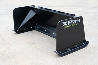 Express Steel 5' Snow Pusher | Model XP24 | Width 60" | 20-35 GPM | 20+ HP | For Mini Skid Steers, Tractors & Loaders