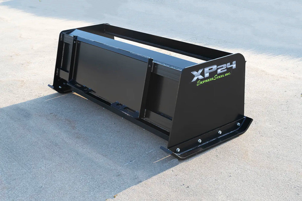 Express Steel | Pullback Snow Pusher | Model 72" XP24 | SKU ES924PB06 | Width 72" | Horsepower 25+ | Hydraulic Flow 0 To 25 GPM | For Tractors, Mini & Full-Size Skid Steers, Loaders