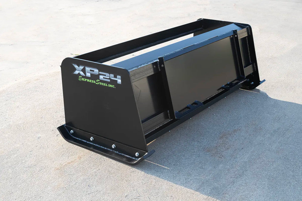 Express Steel | Pullback Snow Pusher | Model 72" XP24 | SKU ES924PB06 | Width 72" | Horsepower 25+ | Hydraulic Flow 0 To 25 GPM | For Tractors, Mini & Full-Size Skid Steers, Loaders