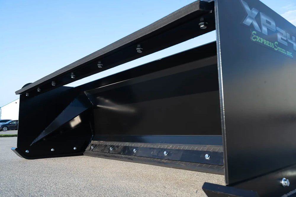 Express Steel | Pullback Snow Pusher | Model 72" XP24 | SKU ES924PB06 | Width 72" | Horsepower 25+ | Hydraulic Flow 0 To 25 GPM | For Tractors, Mini & Full-Size Skid Steers, Loaders