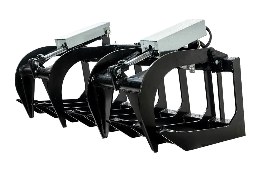 Express Steel Two-Cylinder Brush Grapple | Model ES20010 | 60" Width | Hydraulic Flow 15–20 GPM | For Skid Steers
