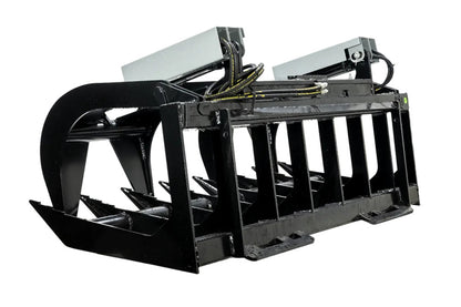 Express Steel Two-Cylinder Brush Grapple | Model ES20010 | 60" Width | Hydraulic Flow 15–20 GPM | For Skid Steers