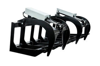 Express Steel Two-Cylinder Brush Grapple | Width 66" | 10-20 GPM | For Skid Steers