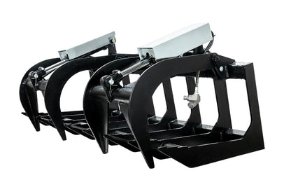 Express Steel | Brush Grapple | Model 66" Two-Cylinder | SKU ES20020 | Open Height 31" Front and 36" Center | Hydraulic Flow 10 To 20 GPM | For Skid Steers