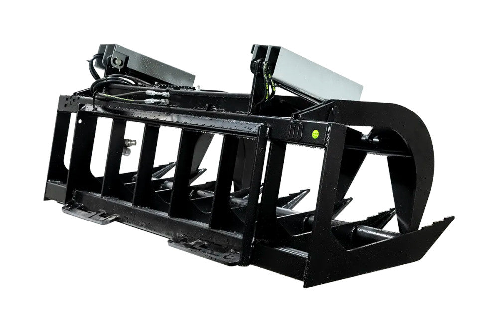 Express Steel | Brush Grapple | Model 66" Two-Cylinder | SKU ES20020 | Open Height 31" Front and 36" Center | Hydraulic Flow 10 To 20 GPM | For Skid Steers