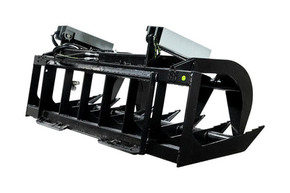 Express Steel | Brush Grapple | Model 66" Two-Cylinder | SKU ES20020 | Open Height 31" Front and 36" Center | Hydraulic Flow 10 To 20 GPM | For Skid Steers