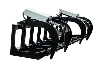 Express Steel | Brush Grapple | Model 72" HD Two-Cylinder | SKU ES20030 | Dimensions 72" × 36" × 28" | Open Height 32" Front & 37" Center | Hydraulic Flow 6 To 10 GPM | For Skid Steers