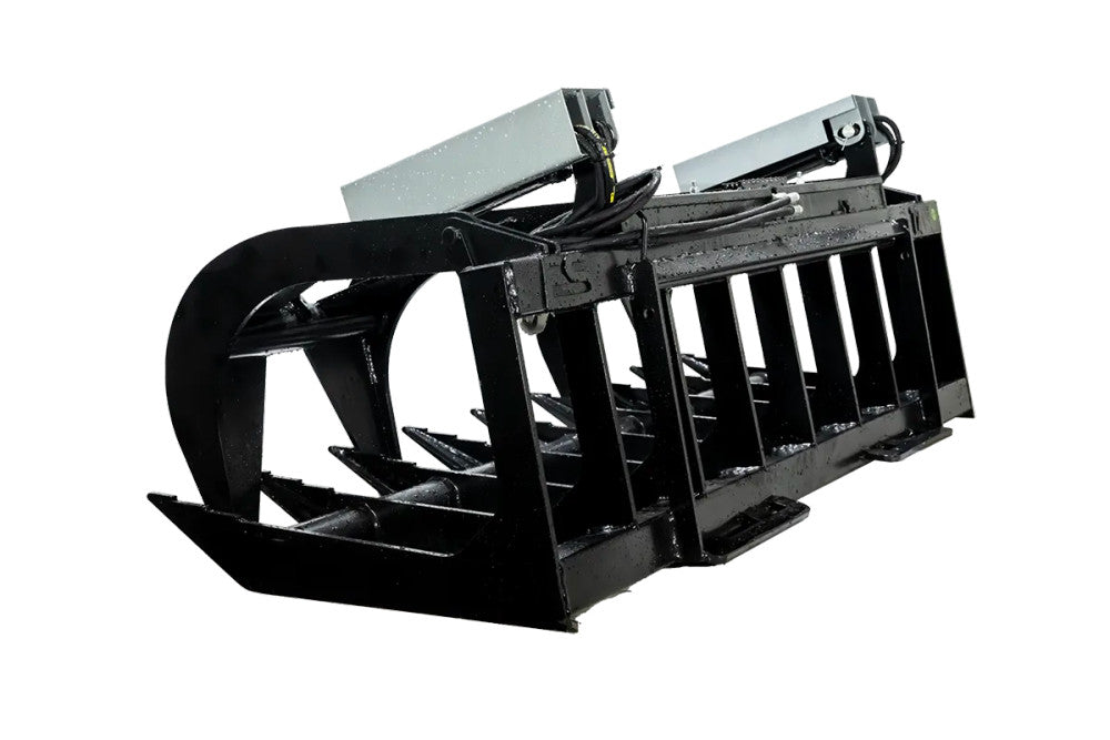 Express Steel | Brush Grapple | Model 72" HD Two-Cylinder | SKU ES20030 | Dimensions 72" × 36" × 28" | Open Height 32" Front & 37" Center | Hydraulic Flow 6 To 10 GPM | For Skid Steers