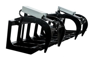 Express Steel Tomahawk 6.5' HD Two‑Cylinder Brush Grapple | Width 78" | 15-25 GPM | For Skid Steers