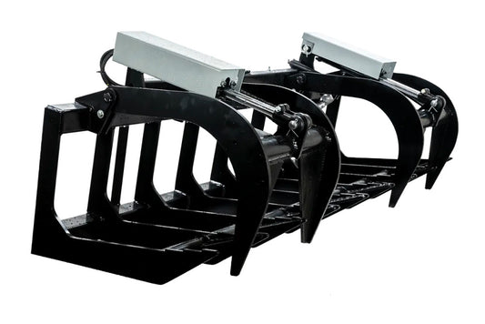 Express Steel | Brush Grapple | Model HD Two-Cylinder | SKU ES20040 | Width 78" | Hydraulic Flow 15 To 25 GPM | For Skid Steers