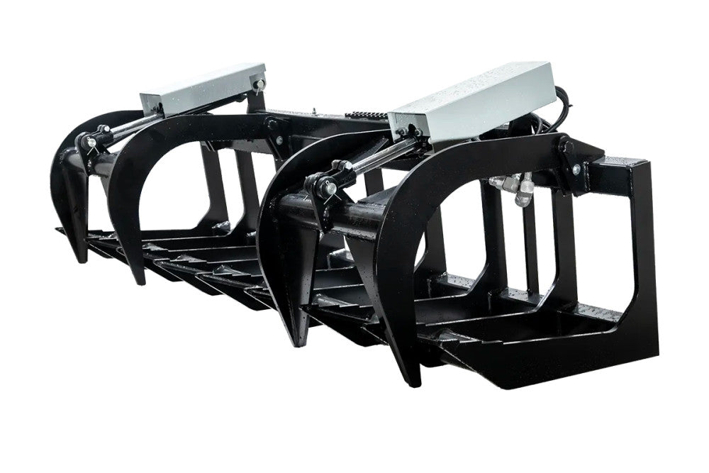 Express Steel | Brush Grapple | Model HD Two-Cylinder | SKU ES20040 | Width 78" | Hydraulic Flow 15 To 25 GPM | For Skid Steers
