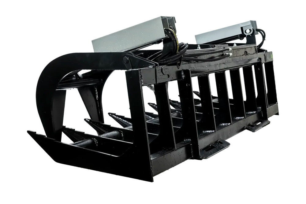 Express Steel | Brush Grapple | Model HD Two-Cylinder | SKU ES20040 | Width 78" | Hydraulic Flow 15 To 25 GPM | For Skid Steers