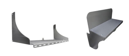 Swisher ESP Safety Shelter Accessories | Large & Small Shelves + Bench + Deluxe & Standard Gun Racks | Bolt-On Steel Construction | Customizable Placement | For All Swisher ESP Shelters