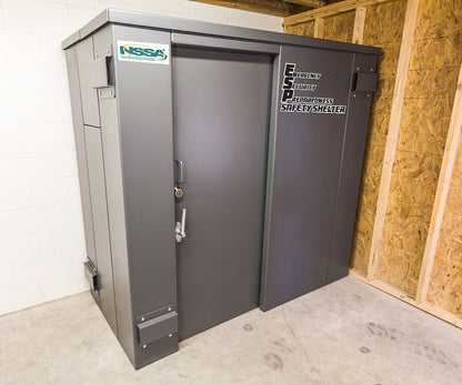 Swisher 6-Person ESP Safety Shelter | Model SR84X039G | 87" External Length | EF5 Tornado Protection | Up to 6-Person Capacity | FEMA & NSSA Certified Safe Room