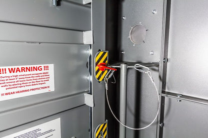 Swisher 9-Person ESP Safety Shelter | Model SR84X054G | 87" External Length | EF5 Tornado Protection | Up to 9-Person Capacity | FEMA & NSSA Certified Safe Room