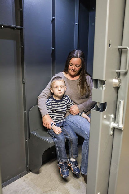 Swisher 6-Person ESP Safety Shelter | Model SR84X039G | 87" External Length | EF5 Tornado Protection | Up to 6-Person Capacity | FEMA & NSSA Certified Safe Room