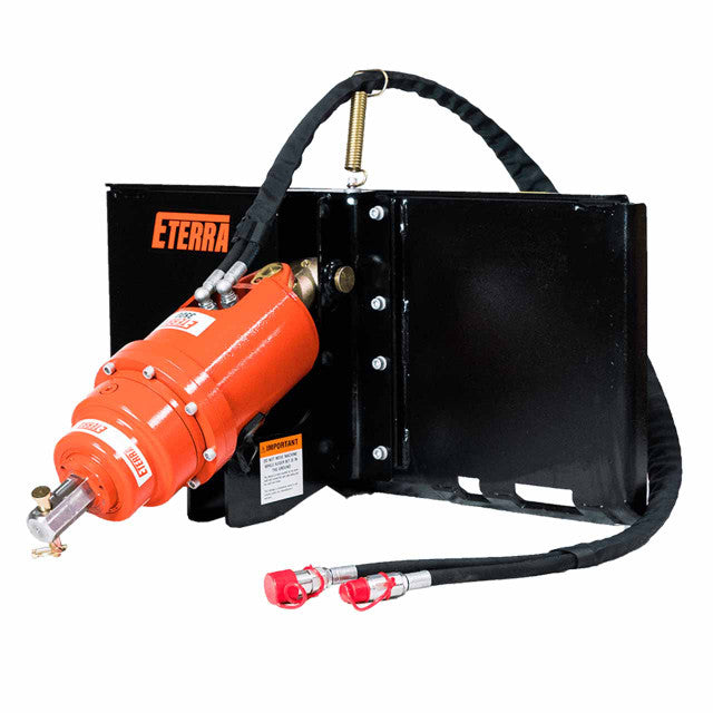 Eterra Attachments Auger Attachment | 2500 & 3500 Auger Drive | 4”-36” Bit Compatibility | High-Torque Drilling | Hydraulic Flow Rate 7-25 GPM | For Mini Skid Steers