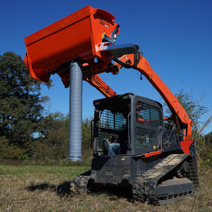 Eterra Attachments Hurricane Concrete Mixer | Model BMX-250, BMX-450 & BMX-600 | Pressure 3000 PSI | Hydraulic Flow Rate 11-22 GPM | Capacity 8.82 - 15.89 Cu. Ft. | For Skid Steer Loaders