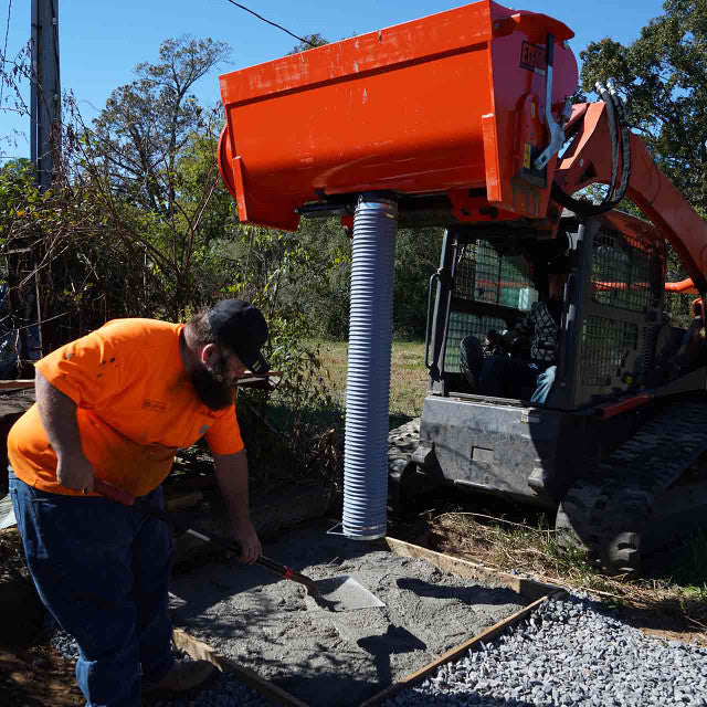 Eterra Attachments Hurricane Concrete Mixer | Model BMX-250, BMX-450 & BMX-600 | Pressure 3000 PSI | Hydraulic Flow Rate 11-22 GPM | Capacity 8.82 - 15.89 Cu. Ft. | For Skid Steer Loaders