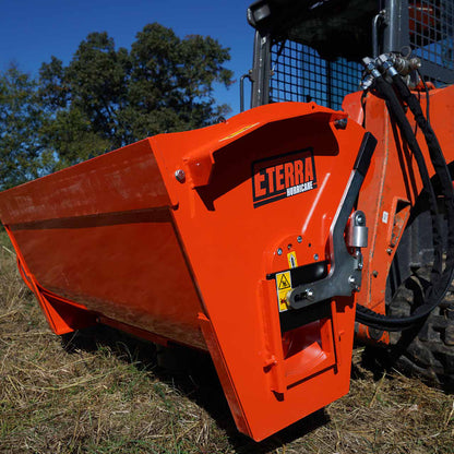 Eterra Attachments Hurricane Concrete Mixer | Model BMX-250, BMX-450 & BMX-600 | Pressure 3000 PSI | Hydraulic Flow Rate 11-22 GPM | Capacity 8.82 - 15.89 Cu. Ft. | For Skid Steer Loaders