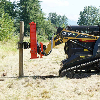 Eterra Attachments PDX-1000 Post Driver | 1,000 ft-lbs Impact Force | 13-21 GPM Flow | For Skid Steer