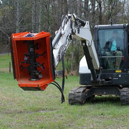 Eterra Attachments Excavator Flail Mowers | EX-30M/30/40 | Range 8-50 GPM | Cut Capacity 2”, 6”, & 6” | For 2 to 4 Tons Mini Excavator