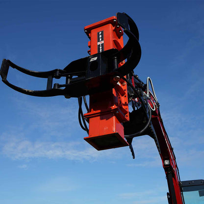 Eterra Attachments Excavator PDX-1000 Post Driver | PDX-1000 | 1,000 ft-lbs Impact Force | 13-21 GPM Flow | For 1.5-5 Ton Excavators