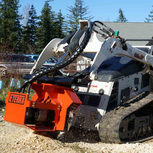 Eterra Attachments Stump Grinder | Vortex | 27"-31" Cutting Wheel | 18"-20"+ Cutting Depth | For Standard & High-Flow Skid Steers