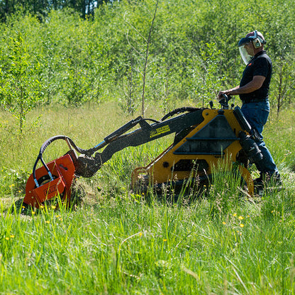 Eterra Attachments Sidewinder Flail Mower | Blade Style Y-Knife Blades | Range 8-26 GPM | Cut Capacity 2” Standard | For Mini Skid Steers