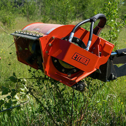 Eterra Attachments Sidewinder Flail Mower | Blade Style Y-Knife Blades | Range 8-26 GPM | Cut Capacity 2” Standard | For Mini Skid Steers