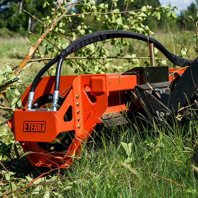 Eterra Attachments Sidewinder Flail Mower | Blade Style Y-Knife Blades | Range 8-26 GPM | Cut Capacity 2” Standard | For Mini Skid Steers