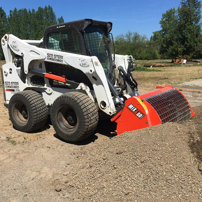 Eterra Attachments Hurricane Concrete Mixer | Model BMX-250, BMX-450 & BMX-600 | Pressure 3000 PSI | Hydraulic Flow Rate 11-22 GPM | Capacity 8.82 - 15.89 Cu. Ft. | For Skid Steer Loaders