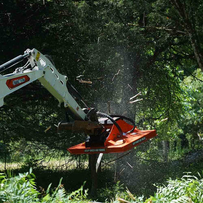 Eterra Attachments Rotary Clearing Mower | Cyclone 48" | Range 12-45 GPM | For 4 to 15 tons Excavators