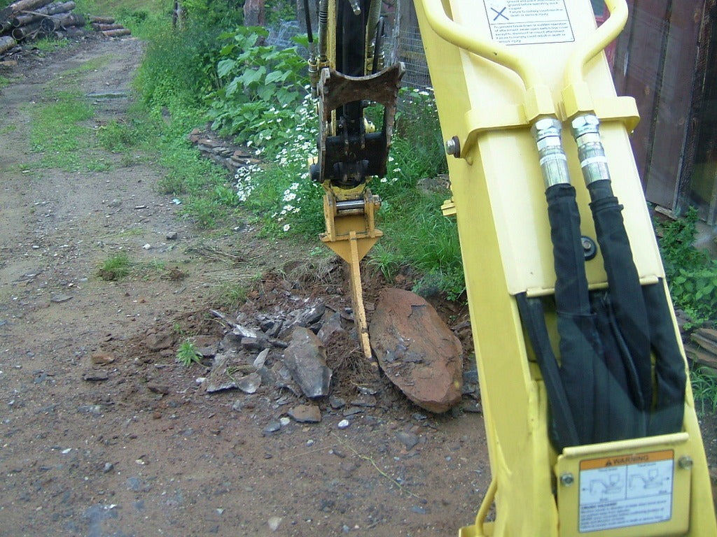 IS ATTACHMENT AR400 STEEL TREE STUMPER WITHOUT RAKE FOR SMALL/MINI EXCAVATOR