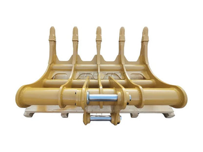 Bedrock Attachments Rake | Model EK-313 | Width 65" | Pin Size 65mm | Weight 830kg | For Excavator