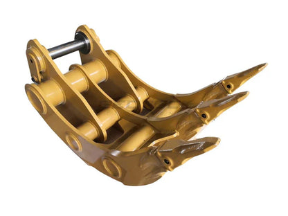 Bedrock Attachments Rake | Model EK-CB36 | Width 44" | Pin Size 90mm | Weight 680kg | CB Linkage | For Excavator