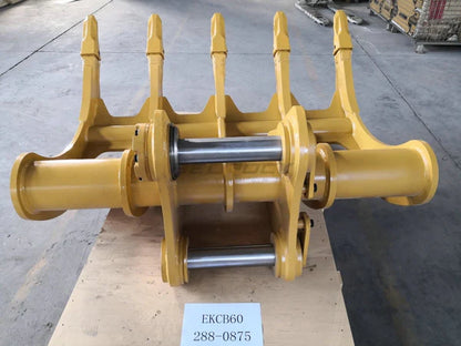 Bedrock Attachment Rake | Model EK-CB60 | Width 44" | Pin Size 90mm | Weight 990kg | CB Linkage | For Excavator