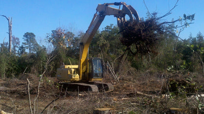 IS ATTACHMENT AR400 STEEL TREE STUMPER AND RAKE FOR 24000 TO 60000 LB EXCAVATOR