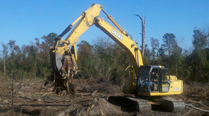 IS ATTACHMENT AR400 STEEL TREE STUMPER FOR 24000 TO 60000 LB EXCAVATOR