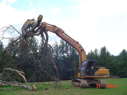 IS ATTACHMENT AR400 STEEL TREE STUMPER FOR 24000 TO 60000 LB EXCAVATOR