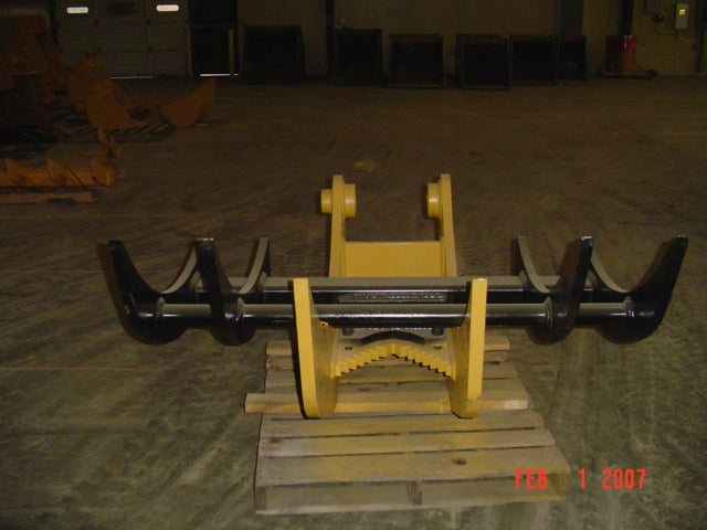 IS ATTACHMENT AR400 STEEL TREE STUMPER AND RAKE FOR 24000 TO 60000 LB EXCAVATOR