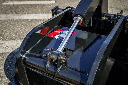 McLaren Industries Extreme Duty Grapple Bucket | Model 60X112X72 To 60X112X84 | Width 72" To 84" | 15 To 25 GPM | For Skid Steer