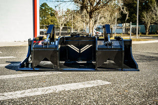 McLaren Industries Extreme Duty Grapple Bucket | Model 60X112X72 To 60X112X84 | Width 72" To 84" | 15 To 25 GPM | For Skid Steer