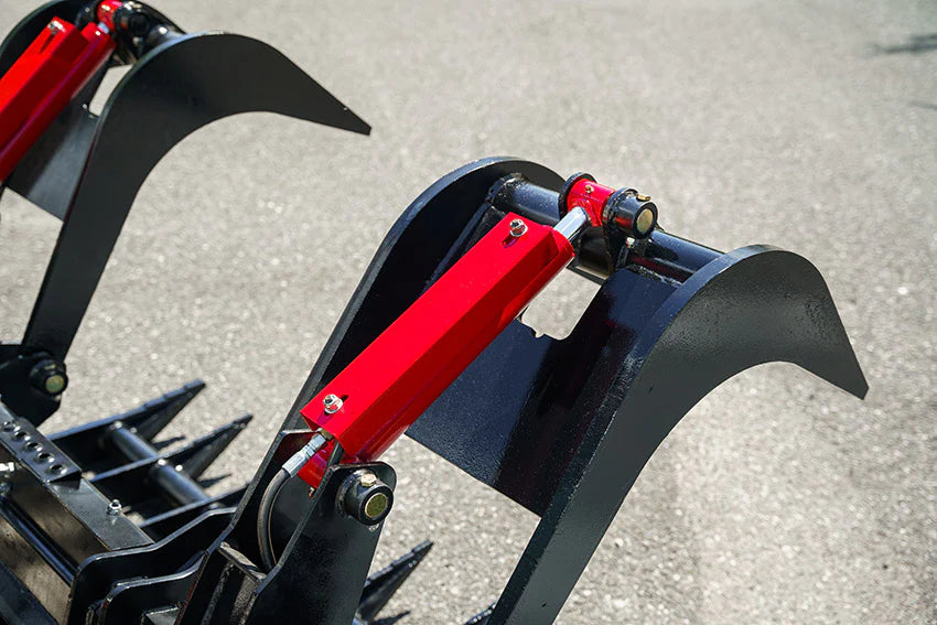 McLaren Industries Extreme Duty Grapple | Model 60X111X72 To 60X111X84 | Width 72" To 84" | 15 To 35 GPM | For Skid Steer