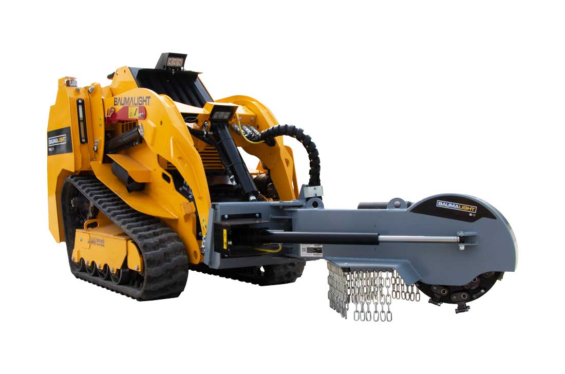 Baumalight Stump Grinder | Model S14, S16 & S18 | Rotor Size 18" To 24" | Hydraulic Flow Range 10 To 22 GPM | For Mini Skid Steer