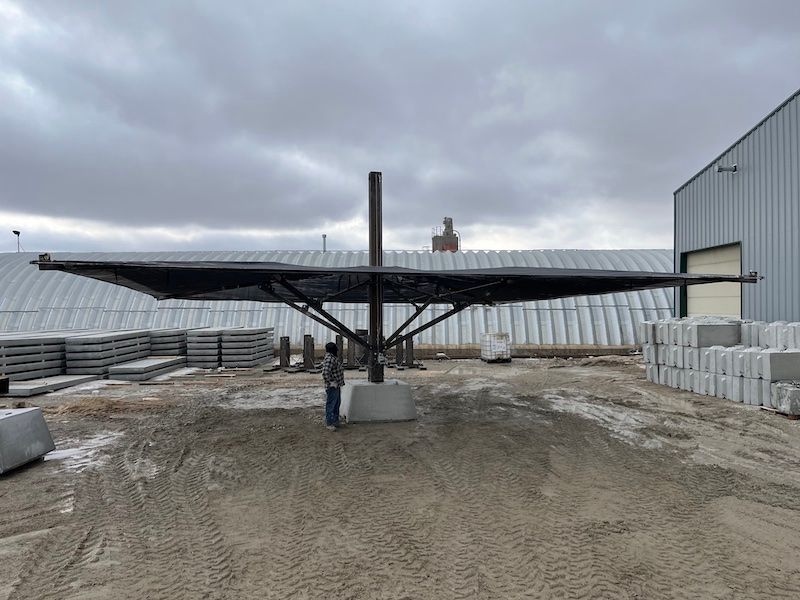 Global Equipment Apache Mohr Agricultural Shades | 17' & 34' | Steel Frame | UV‑Resistant Fabric | For Livestock, Crops & Equipment